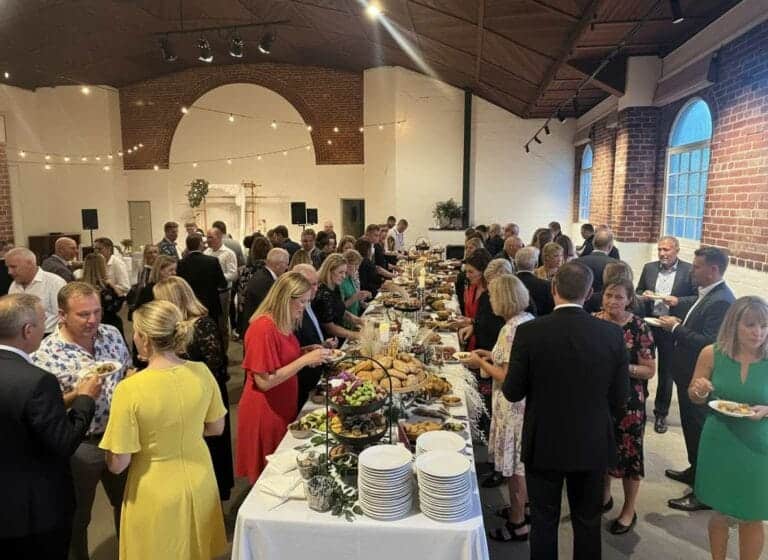 Elegant corporate event with a luxurious buffet at Your Private Chef Australia.