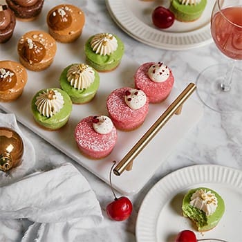 Assorted gourmet desserts for private events and catering in Australia.